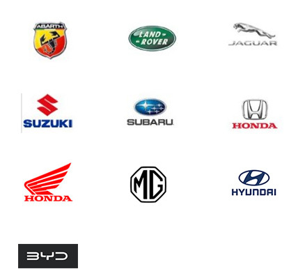 Constructeurs automobiles - Ford, Volvo, Fiat, Abarth, Land Rover, Jaguar, Suzuki, Subaru, Honda