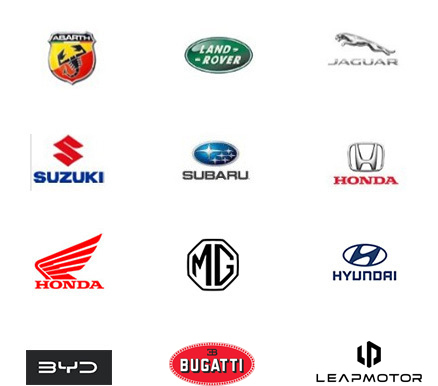 Constructeurs automobiles - Ford, Volvo, Fiat, Abarth, Land Rover, Jaguar, Suzuki, Subaru, Honda